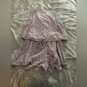 Purple Linen Set